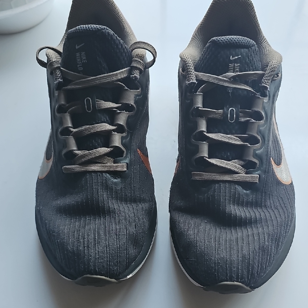Nike Gray and Brown Athletic Shoes